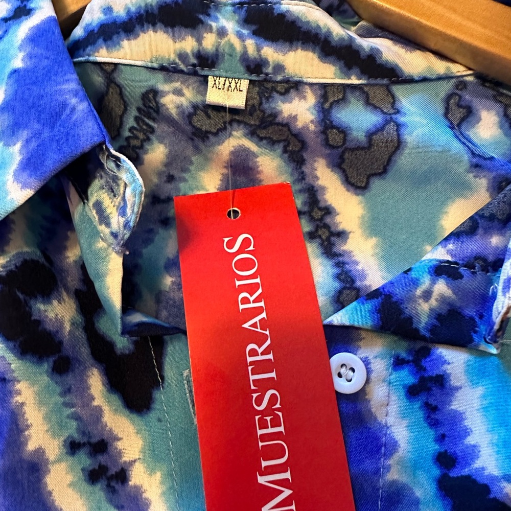 Muestrarios Full-Length Shirtdress 100% polyester. NWT - Picture 6 of 9